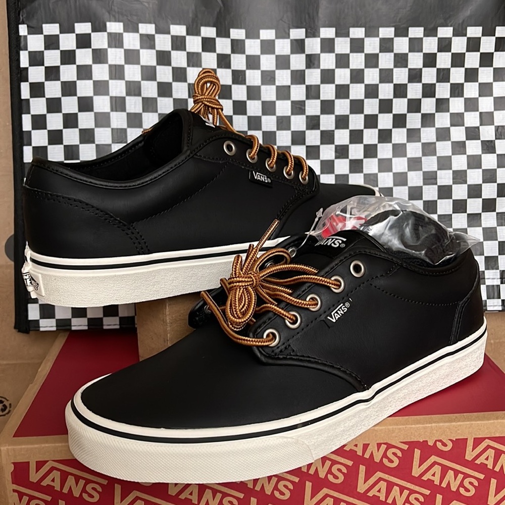 Vans Atwood Leather Black/Marshmallow WMNS sneakers